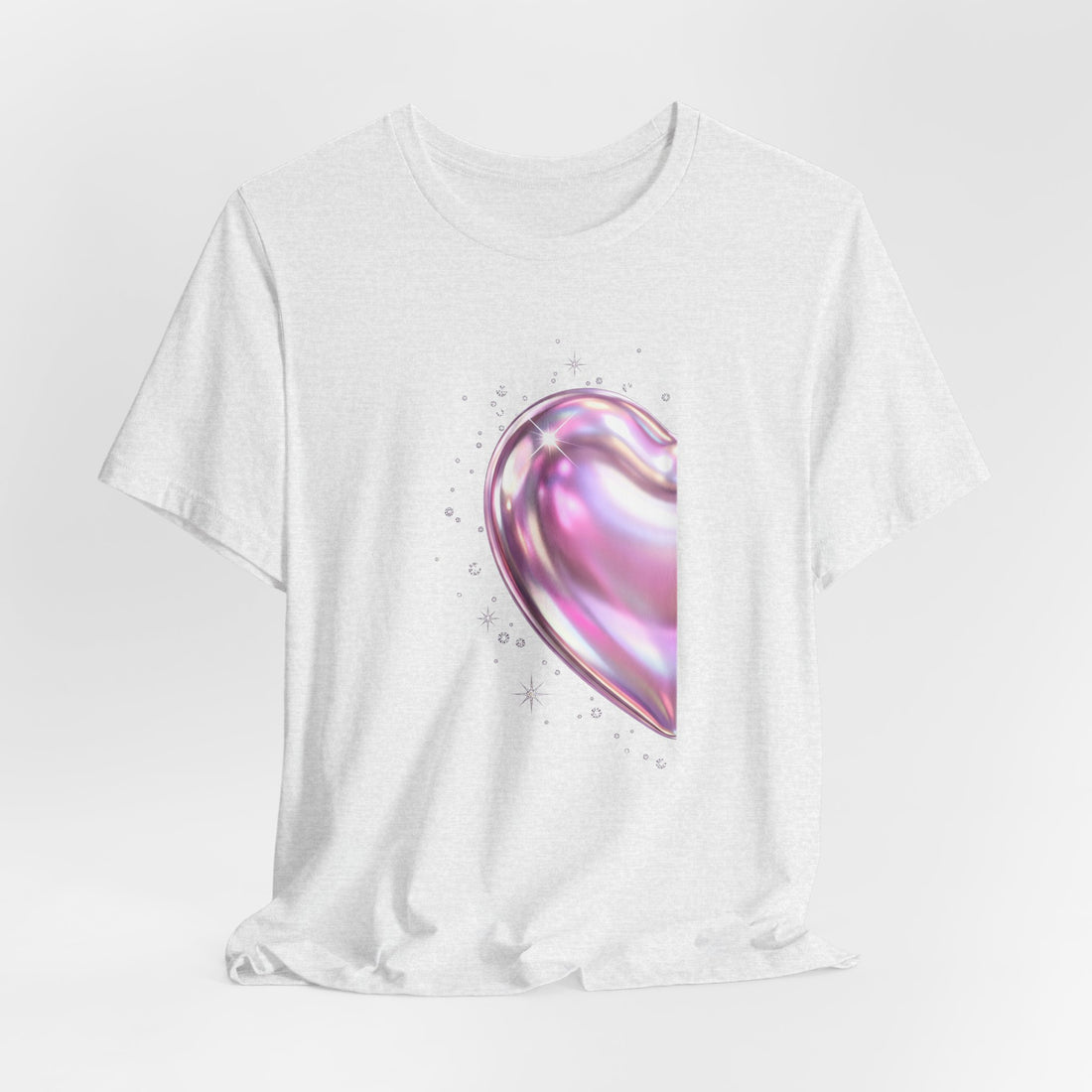 Split Heart matching couples t-shirt left half by Inkida, view 10