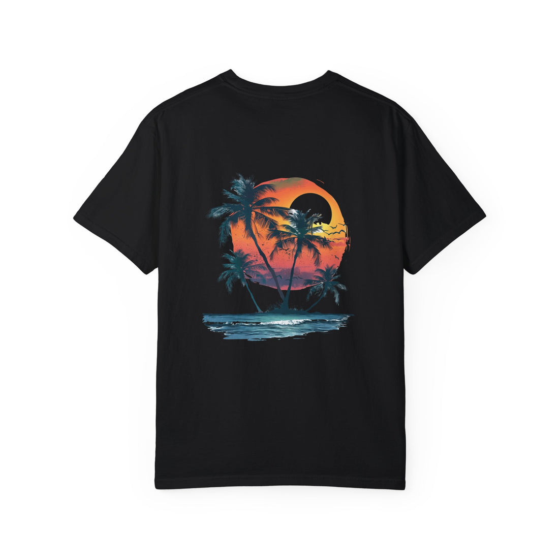 Hello Summer Sunset - Unisex Garment-Dyed T-shirt