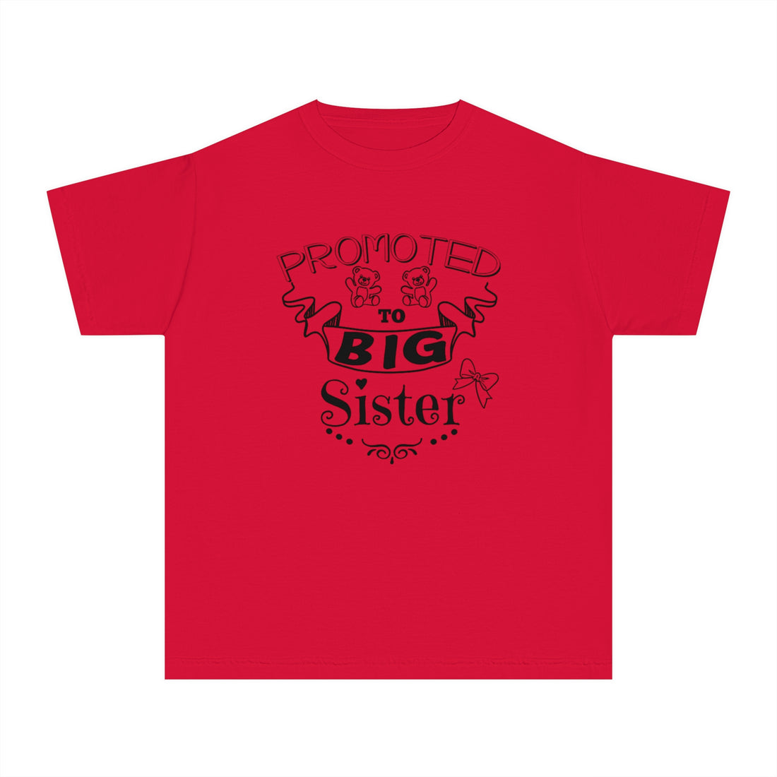 Promoted To Big Sister Youth Midweight Tee
