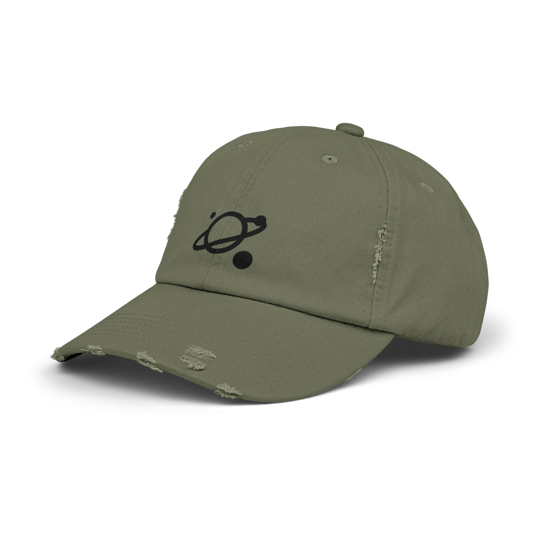 Unisex Distressed Saturn Cap