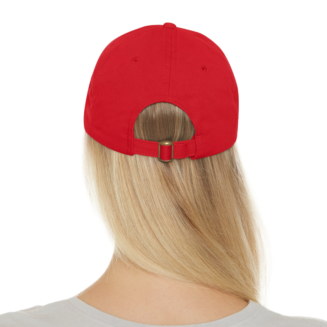 Tiger - Dad Hat with Leather Patch (Round)