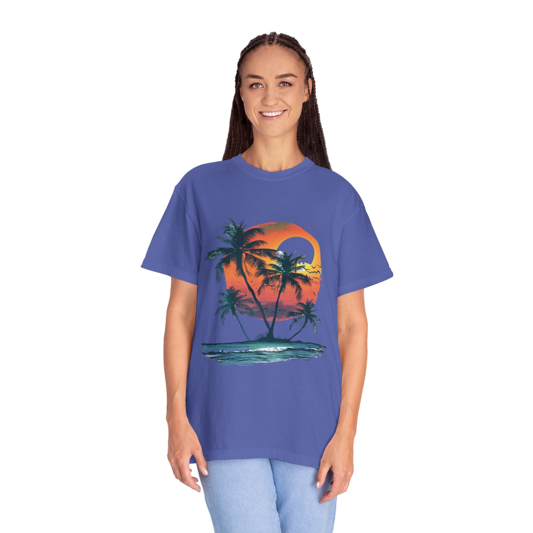 Summer Time - Sunshine Unisex Garment-Dyed T-shirt Love My Cat