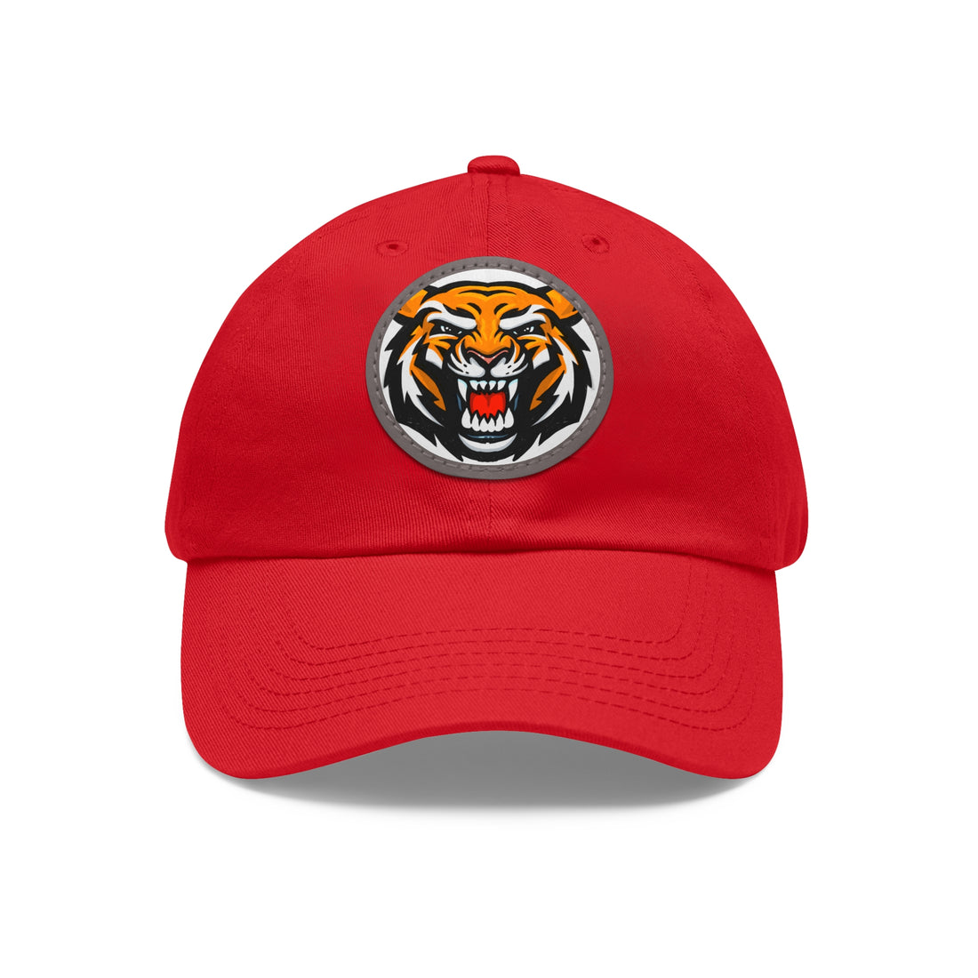 Tiger - Dad Hat with Leather Patch (Round)