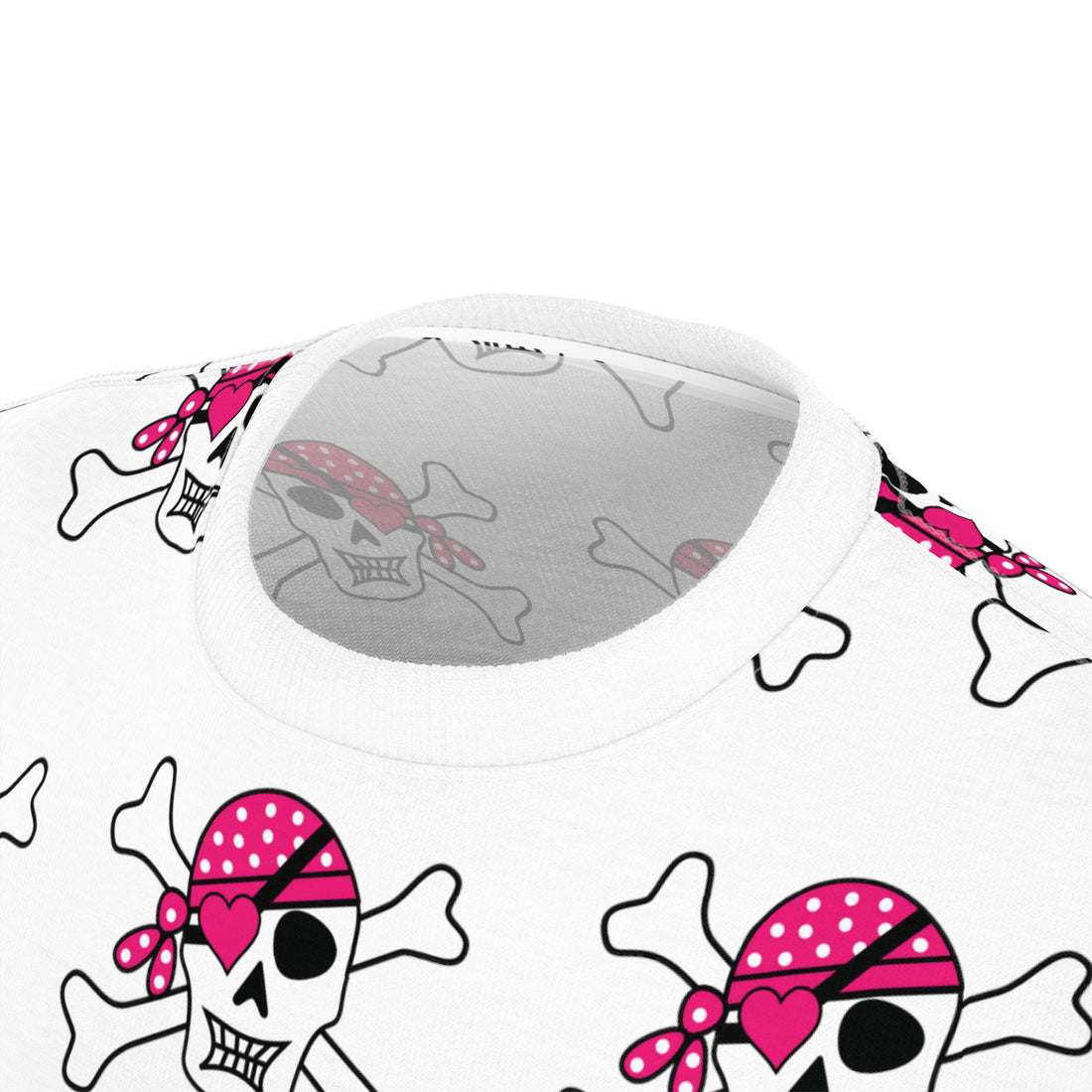 Unisex Skull and Crossbones Cut & Sew Tee