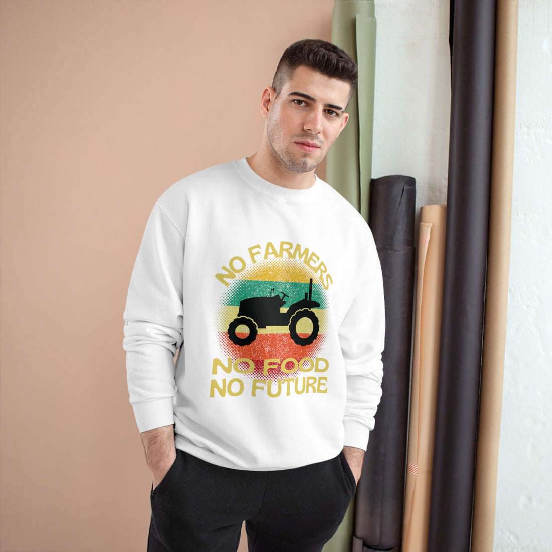 No Farmers No Food Champion Sweatshirt