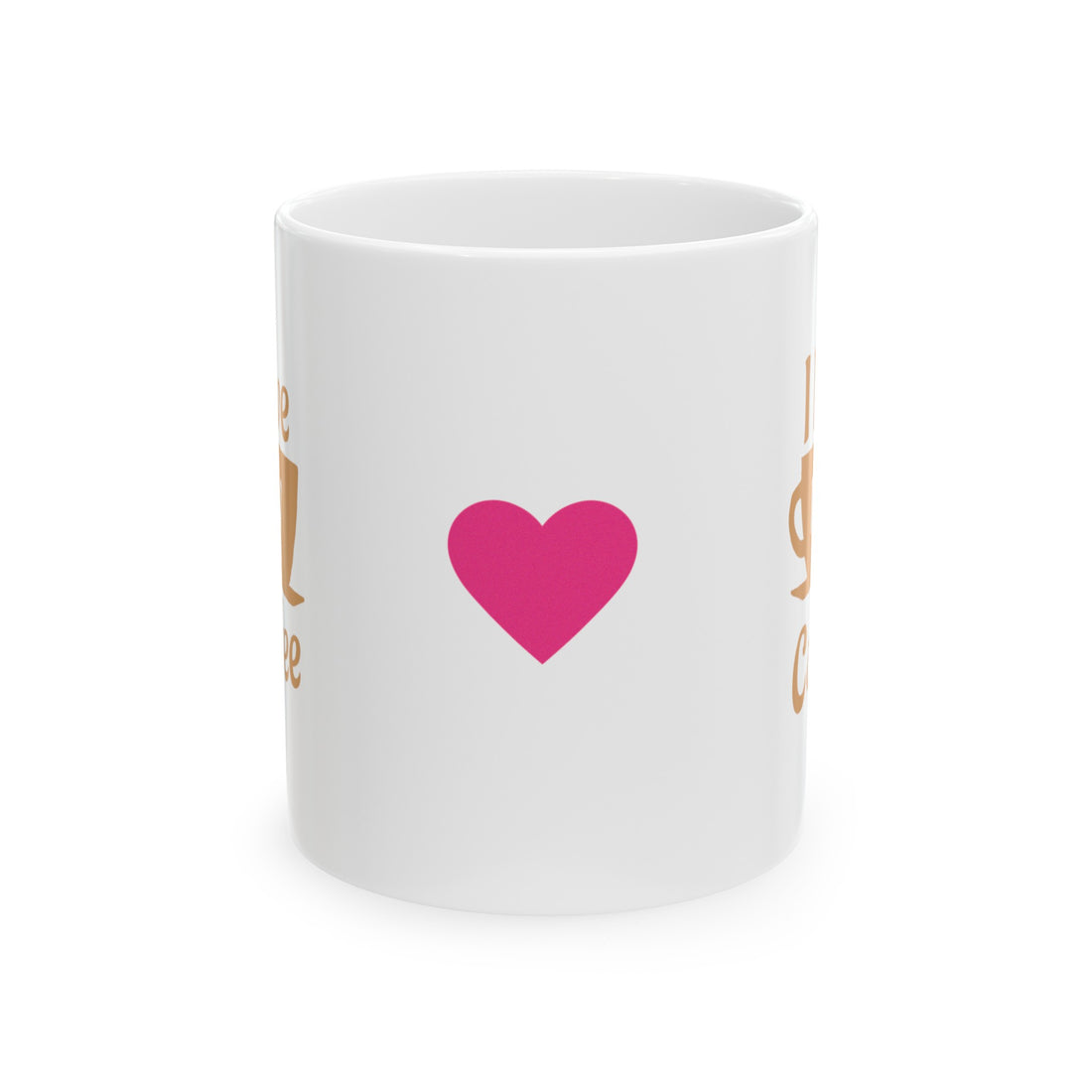 I Love Coffee Heart Ceramic Mug
