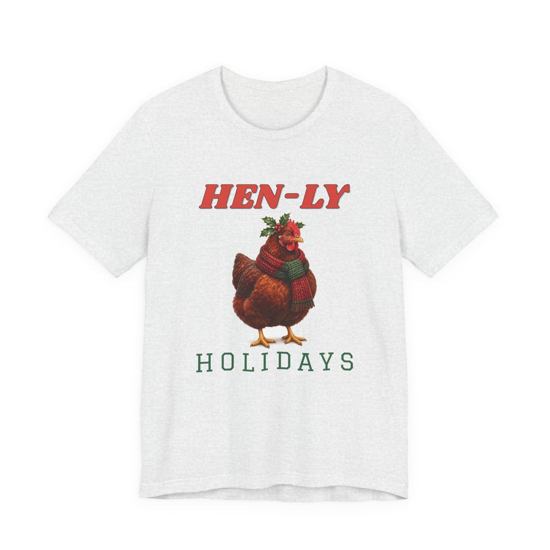 Hen-ly Holidays funny t-shirt, view 2