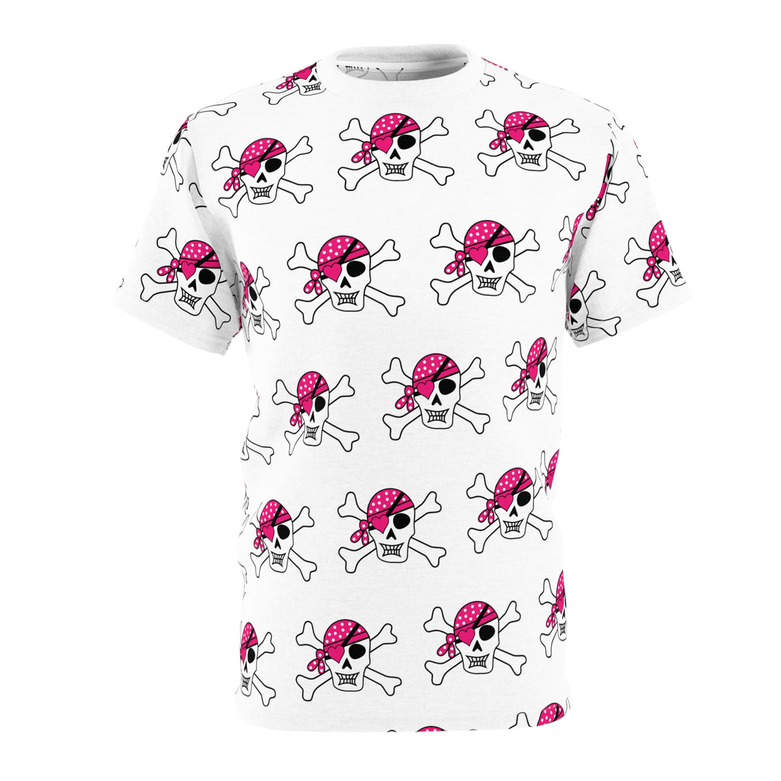 Unisex Skull and Crossbones Cut & Sew Tee