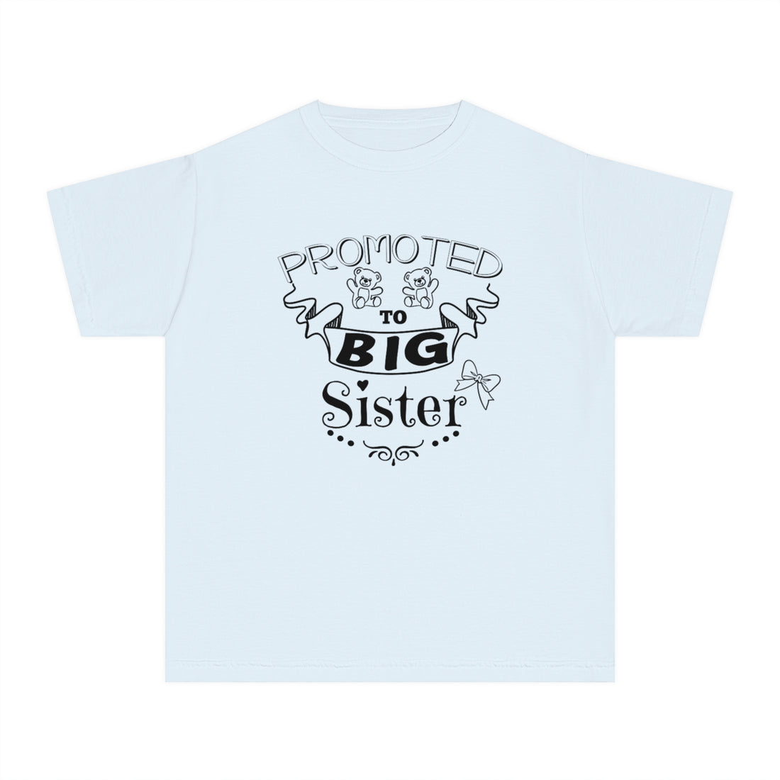 Promoted To Big Sister Youth Midweight Tee