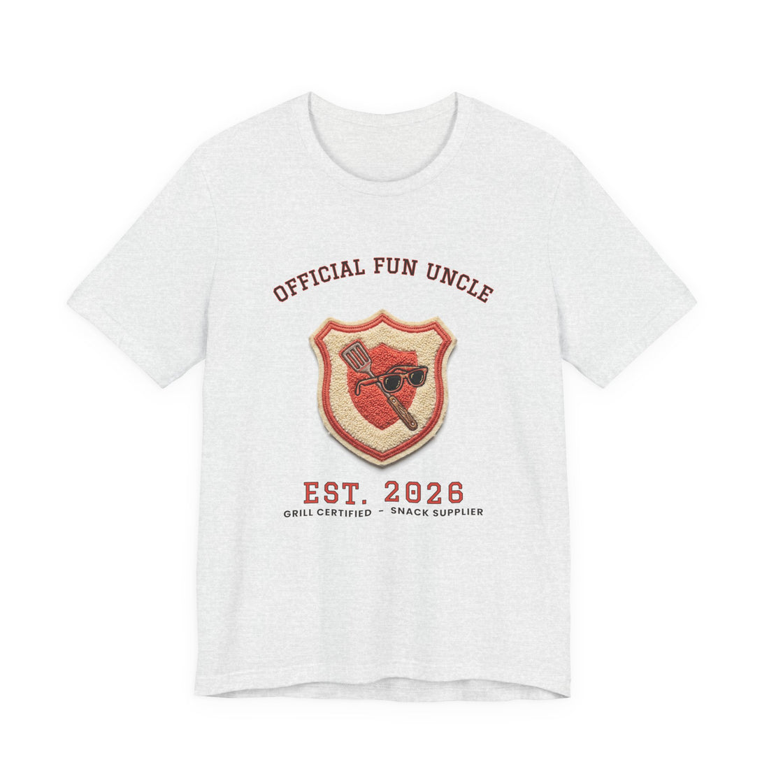 Official Fun Uncle, Est. 2026 funny t-shirt, view 2