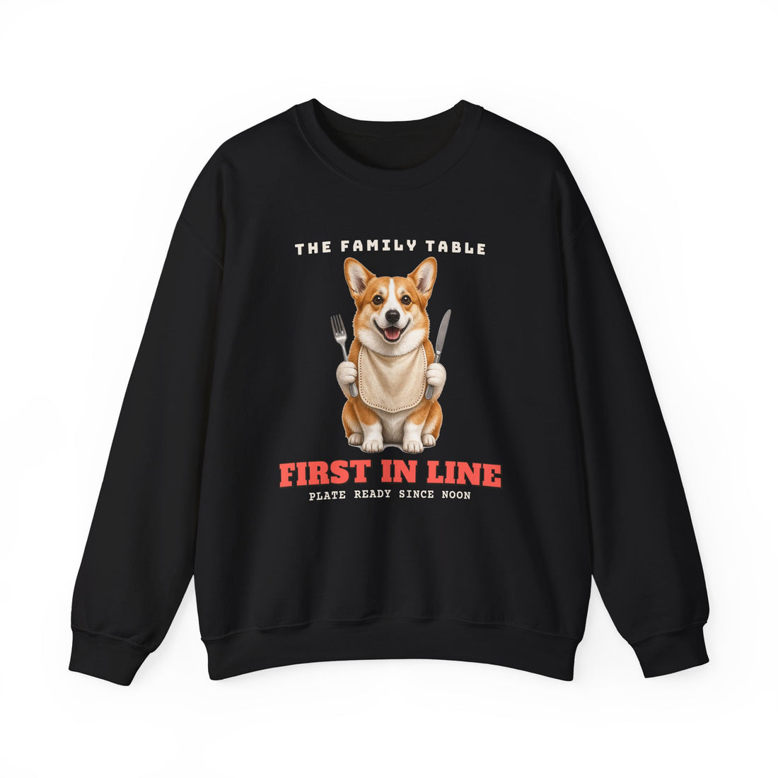 The Family Table: First in Line matching family sweatshirt, view 3