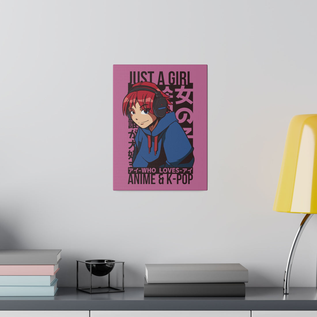 Just A Girl Who Loves Anime & KPOP - Matte Canvas, Stretched, 0.75"