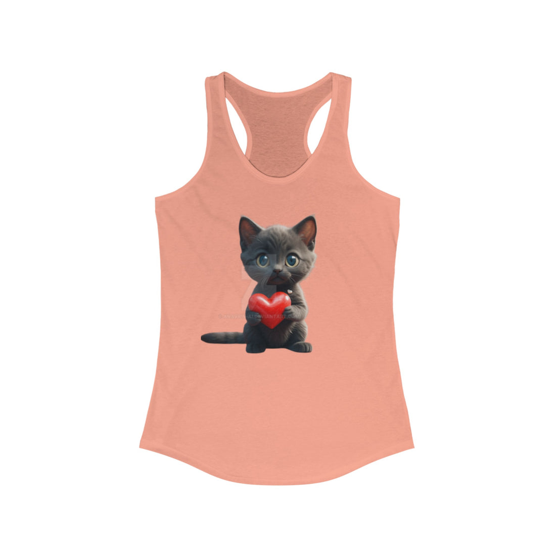 I Love My Cat Women's Racerback Tank