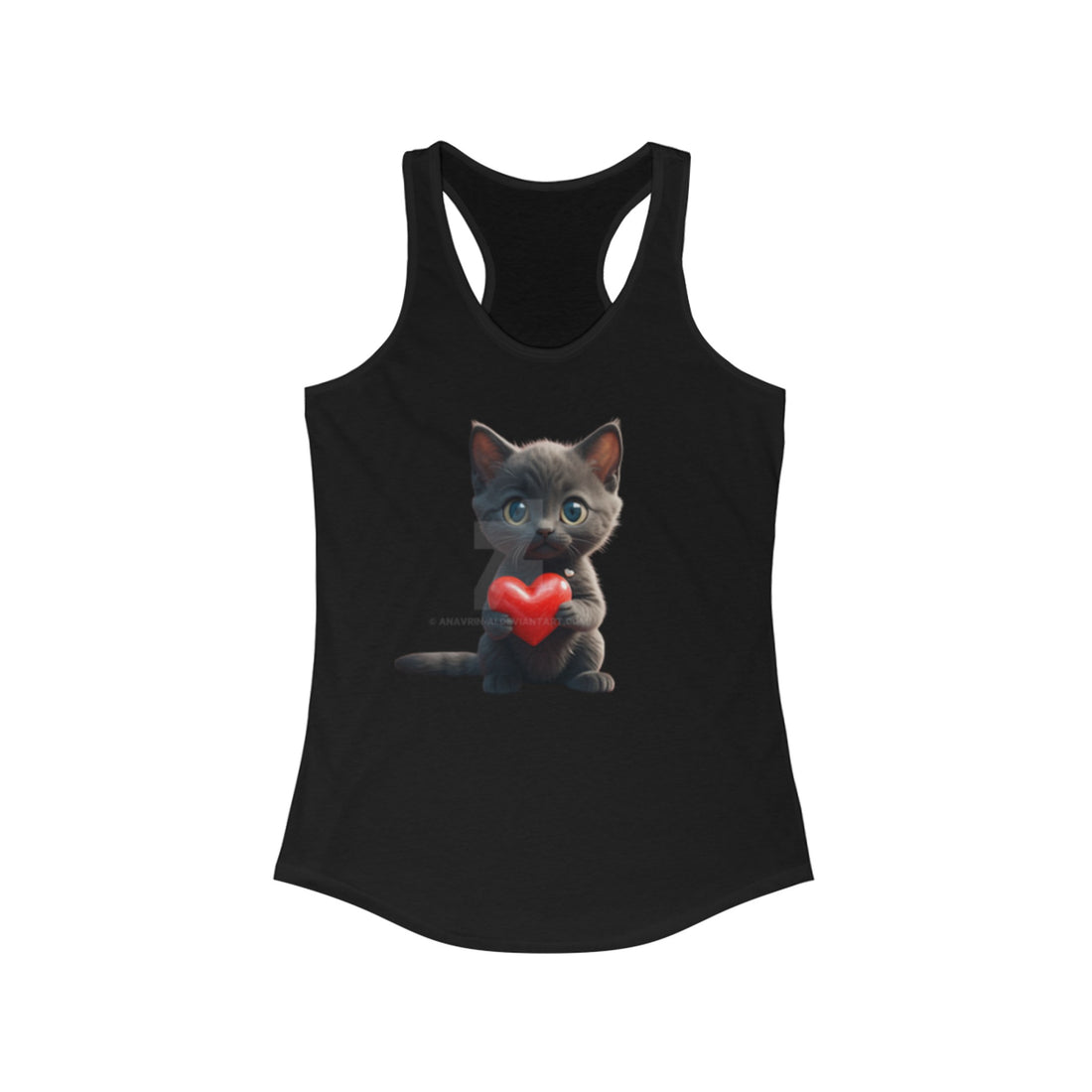 I Love My Cat Women's Racerback Tank