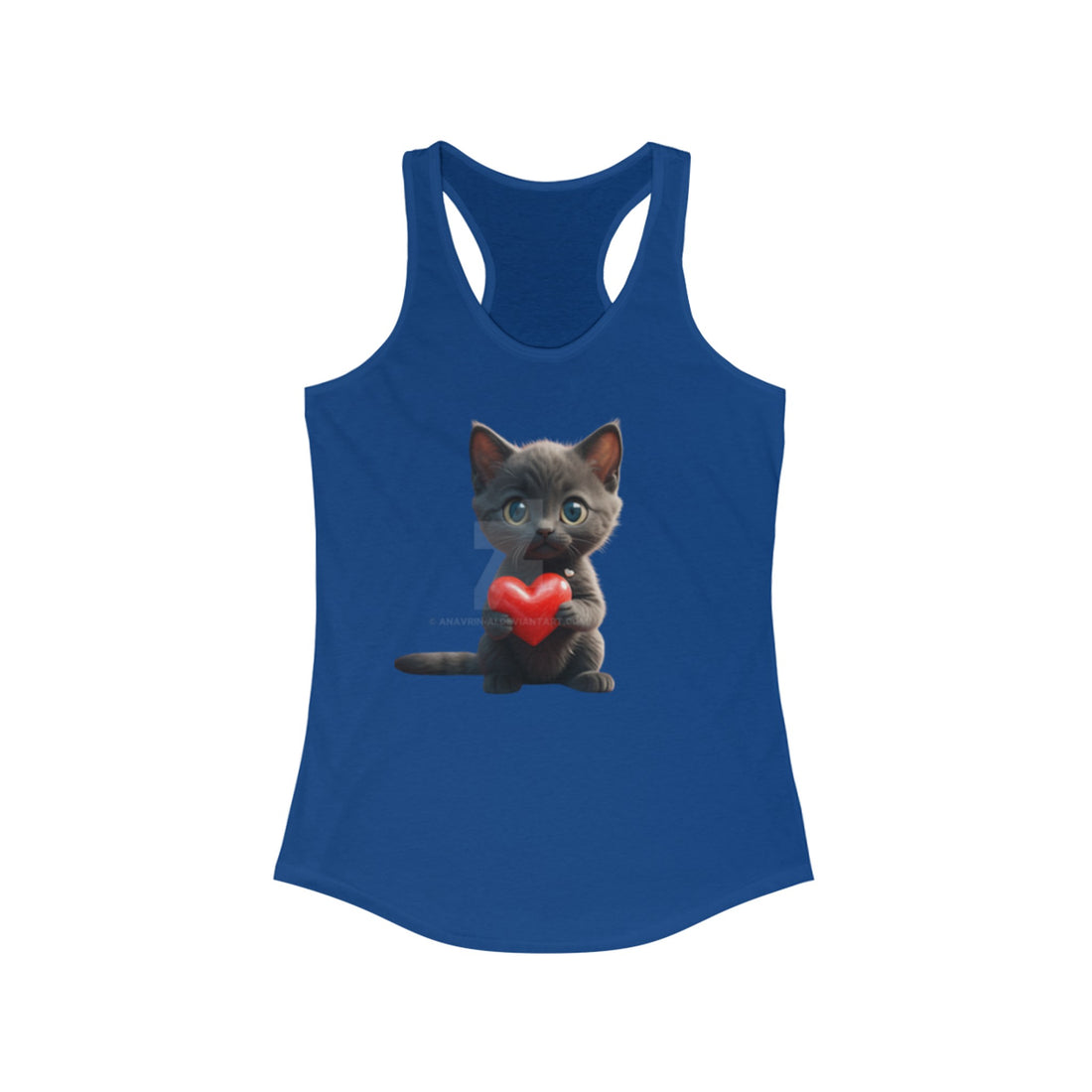 I Love My Cat Women's Racerback Tank