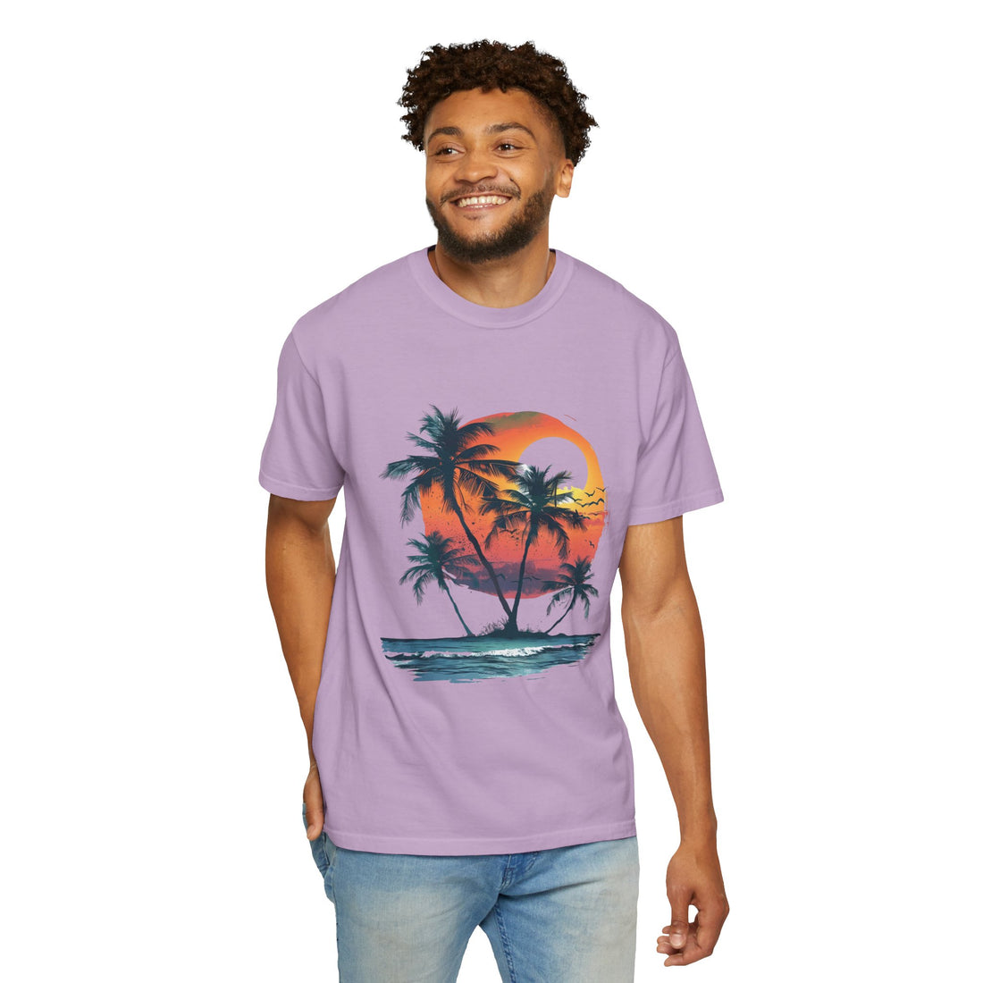Summer Time - Sunshine Unisex Garment-Dyed T-shirt Love My Cat