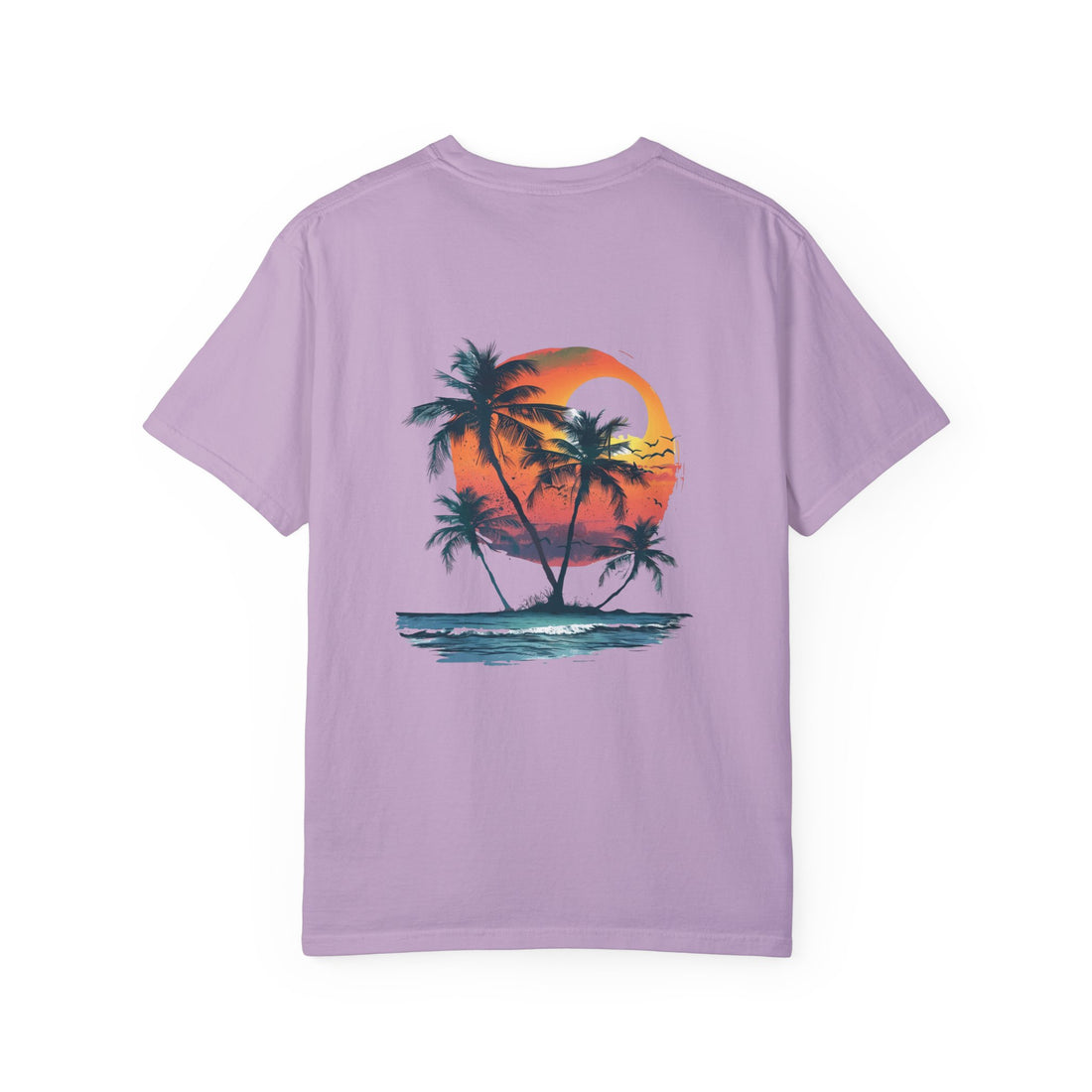 Hello Summer Sunset - Unisex Garment-Dyed T-shirt