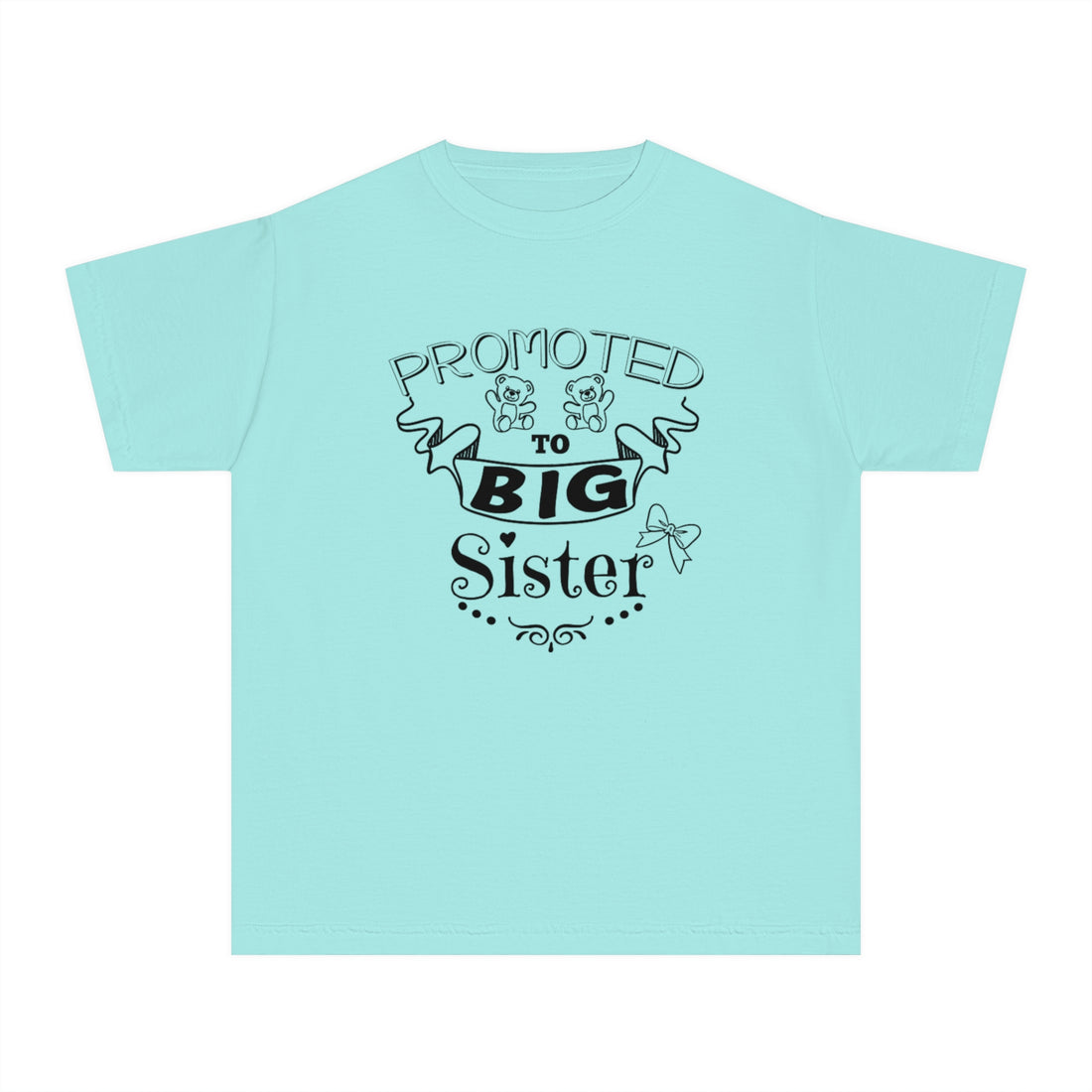 Promoted To Big Sister Youth Midweight Tee