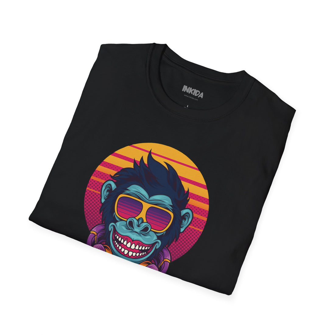 Good Vibes colorful graphic t-shirt by Inkida, view 16