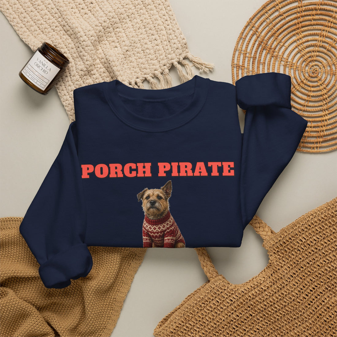 Porch Pirate Deterrent Terrier Sweatshirt
