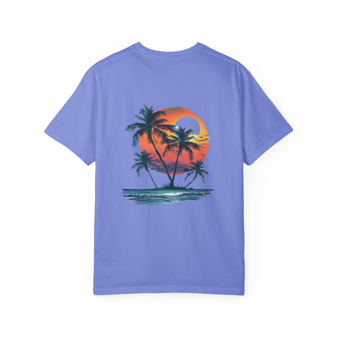 Hello Summer Sunset - Unisex Garment-Dyed T-shirt