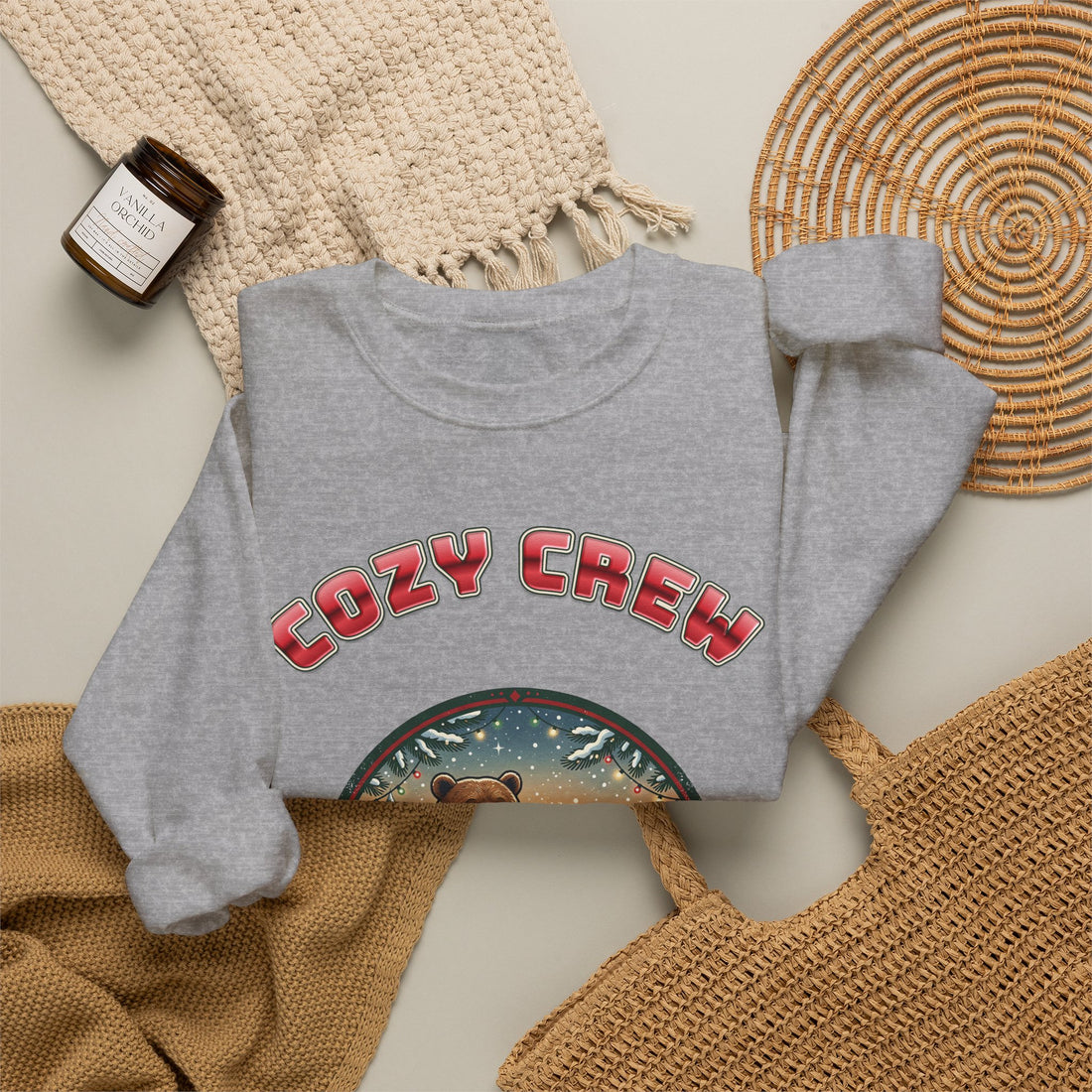 Head Elf in Charge 2026 family Christmas sweatshirt by Inkida, view 16