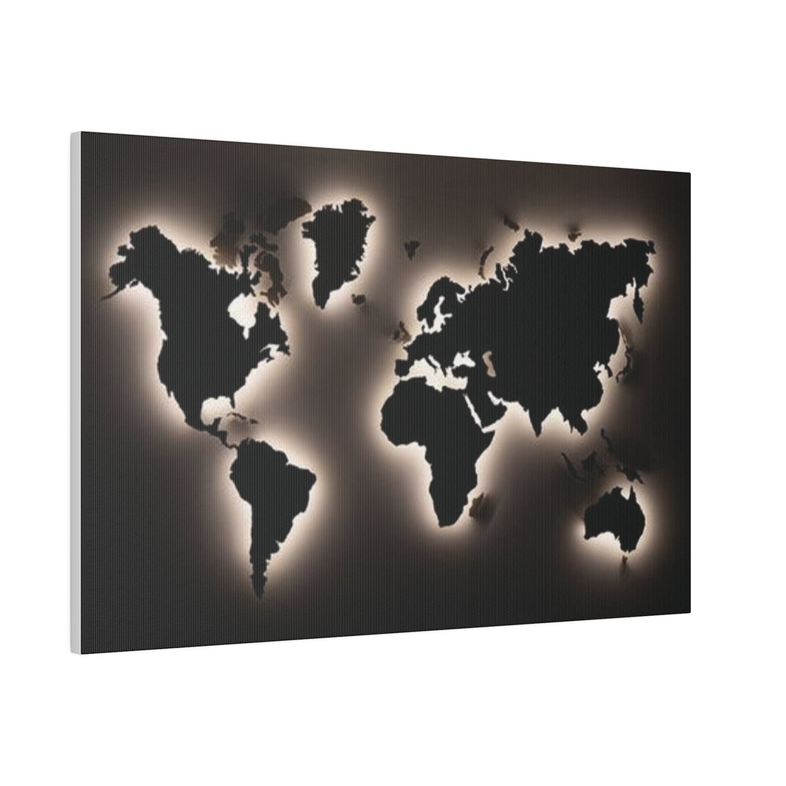 Motherboard map, World Map Matte Canvas, Stretched, 0.75"