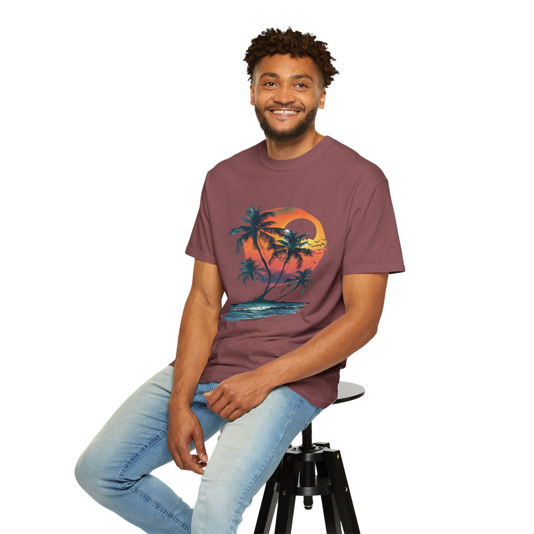 Summer Time - Sunshine Unisex Garment-Dyed T-shirt Love My Cat
