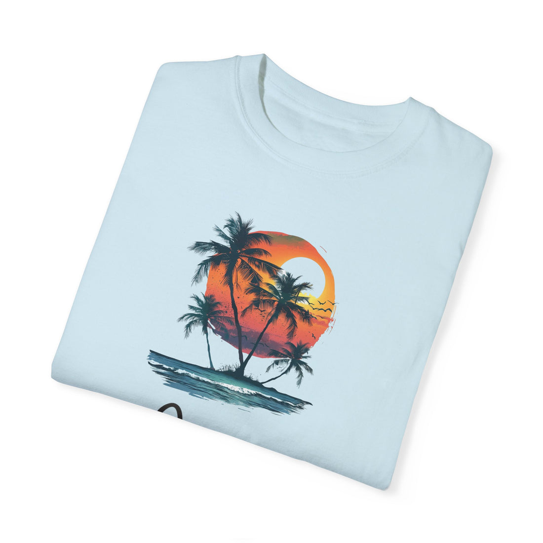 Hello Summer Sunset - Unisex Garment-Dyed T-shirt