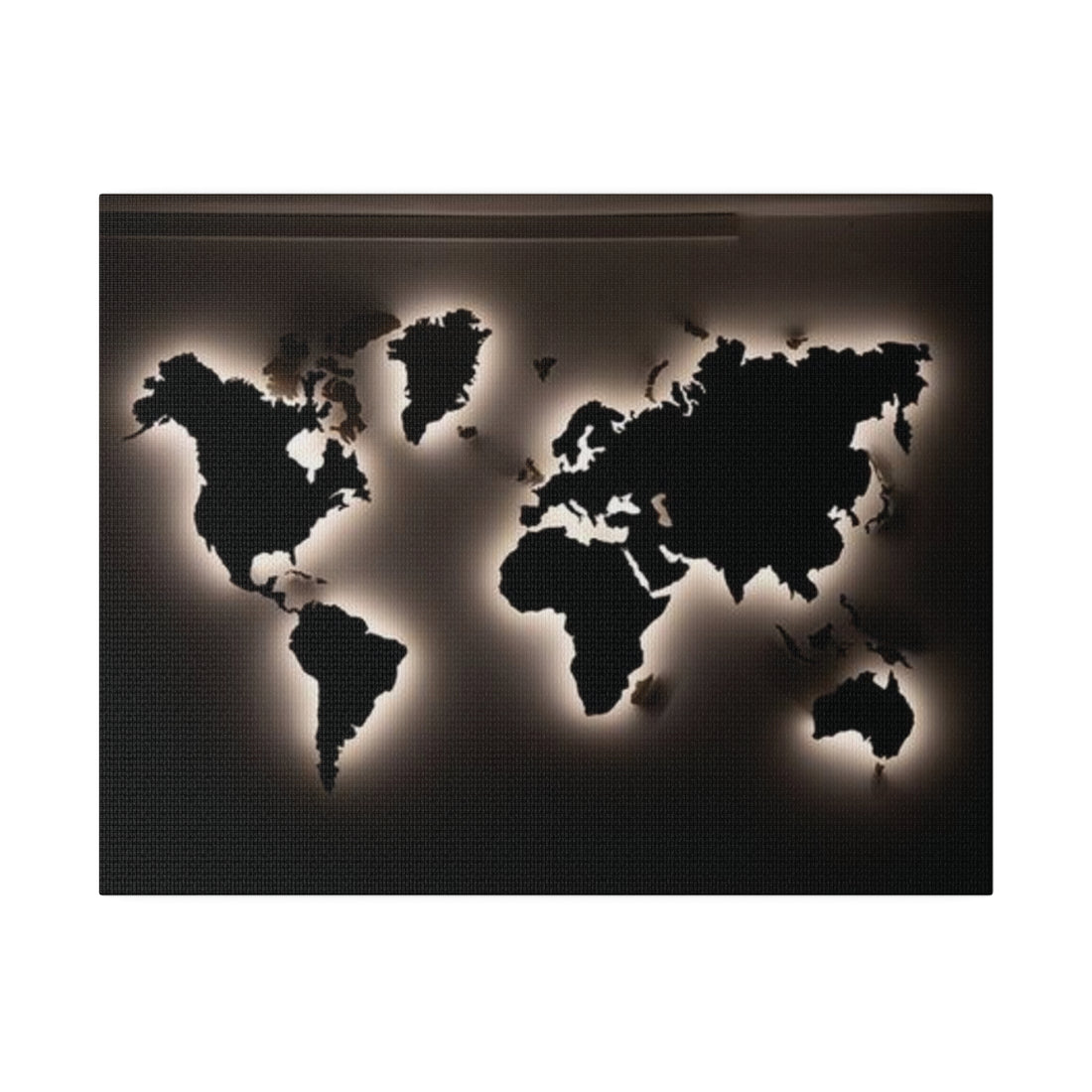 Motherboard map, World Map Matte Canvas, Stretched, 0.75"