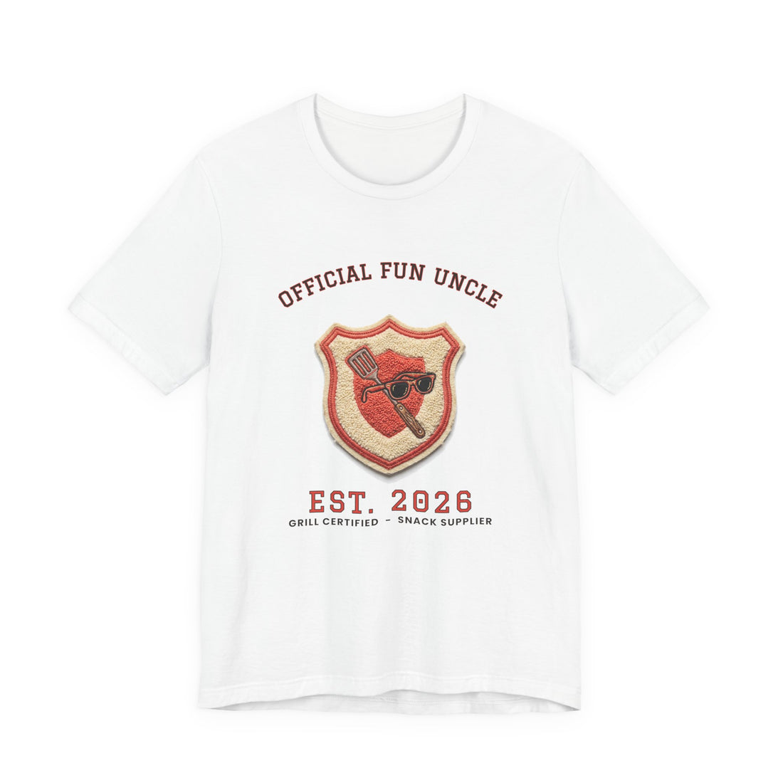 Official Fun Uncle, Est. 2026 funny t-shirt by Inkida