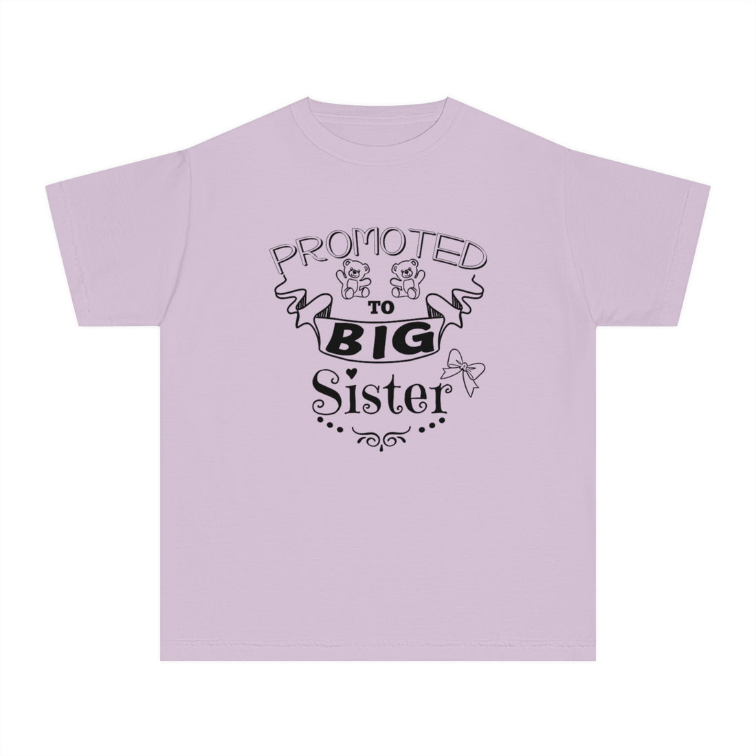 Promoted To Big Sister Youth Midweight Tee