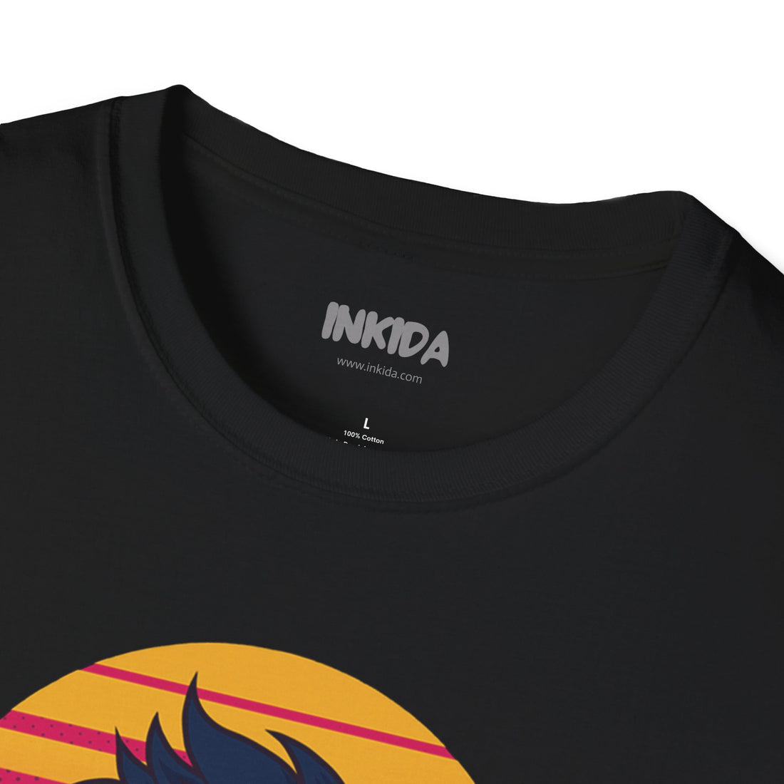 Good Vibes colorful graphic t-shirt by Inkida, view 15