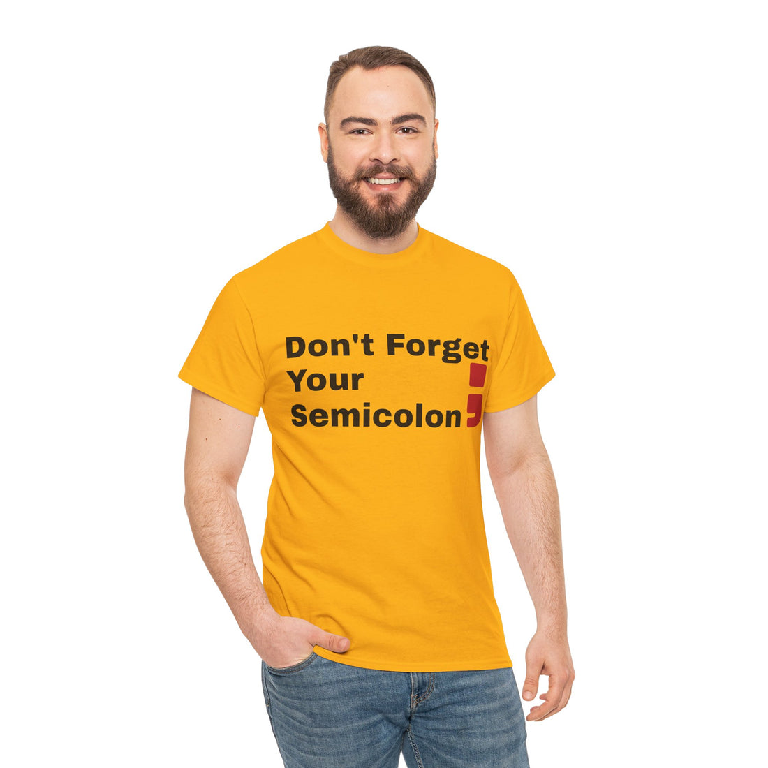 Don't Forget Your Semicolon - Oversized Unisex Tee