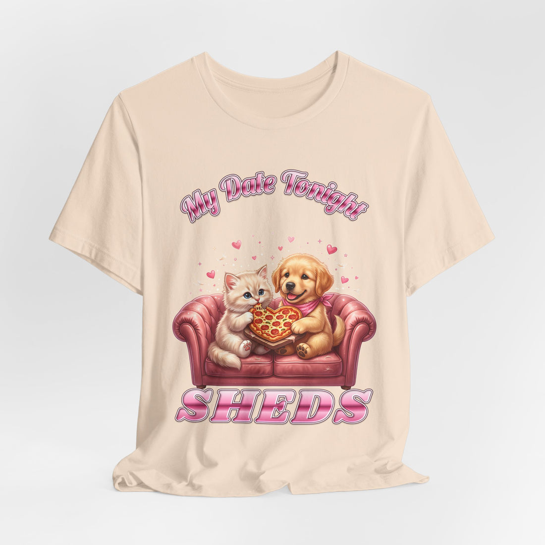 My Date Tonight Sheds funny cat and dog lover t-shirt by Inkida, view 16