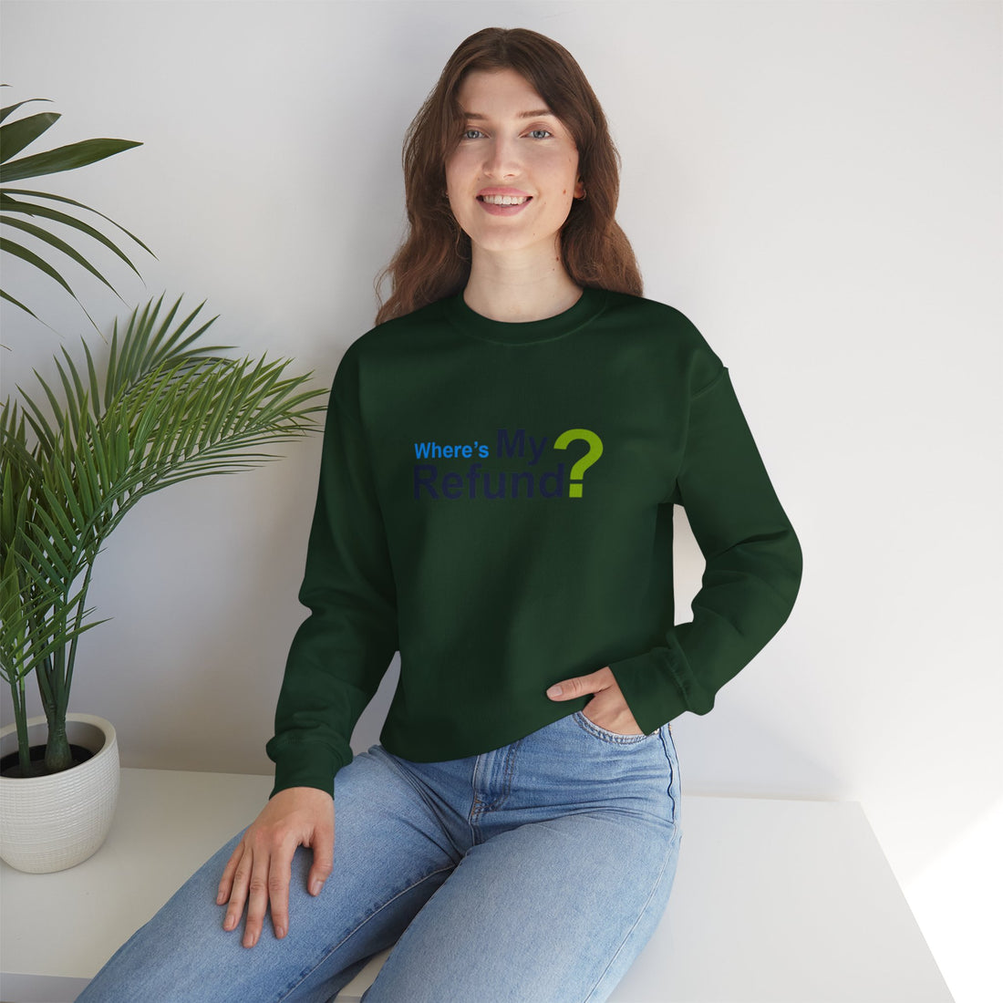 Where's My Refund?? Unisex Heavy Blend™ Crewneck Sweatshirt