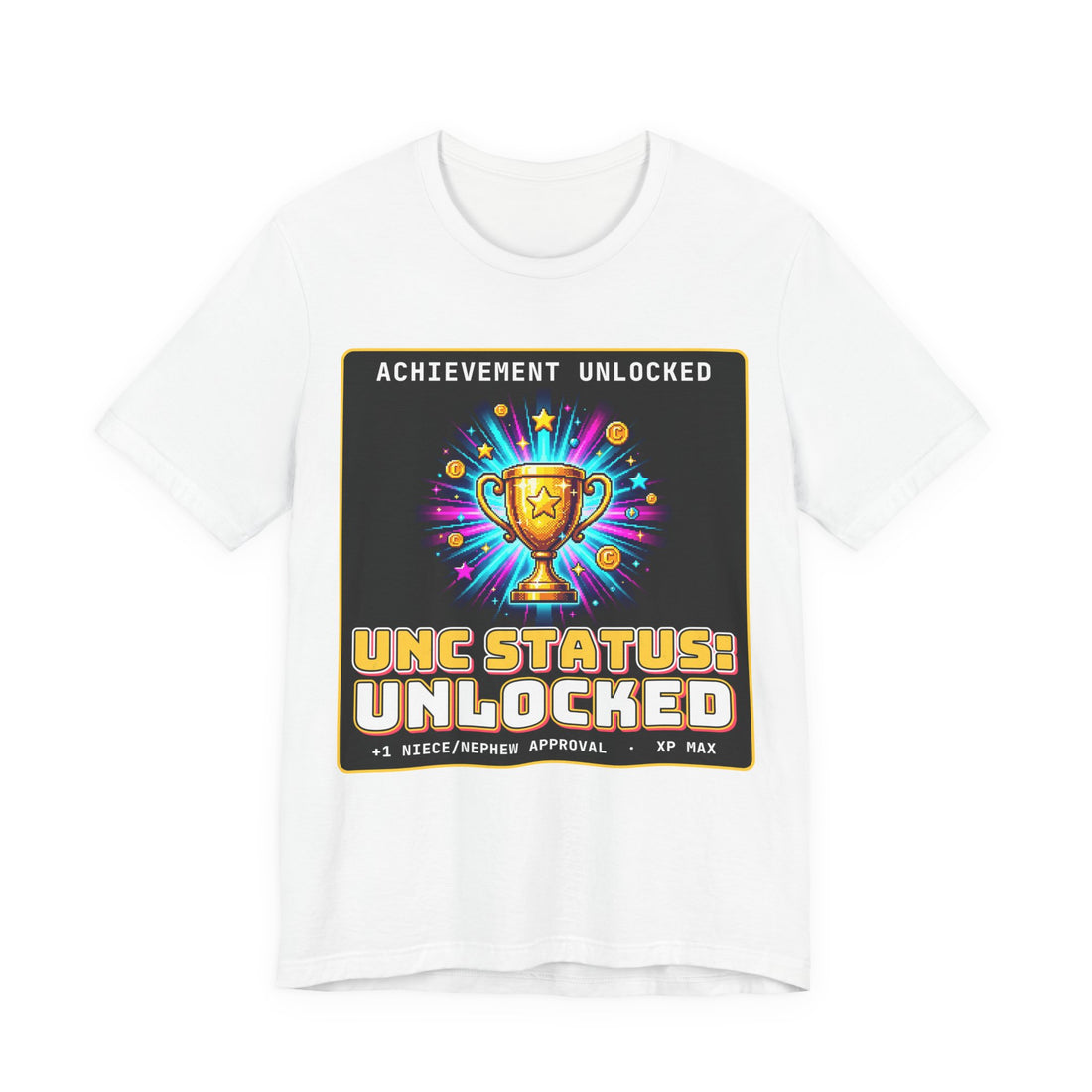 Unc Status Unlocked Funny Uncle T-Shirt, view 2