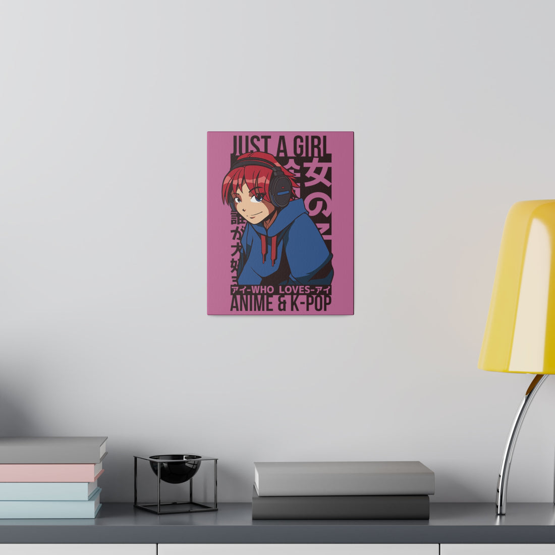 Just A Girl Who Loves Anime & KPOP - Matte Canvas, Stretched, 0.75"