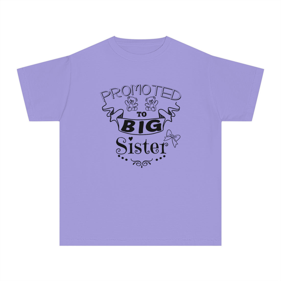 Promoted To Big Sister Youth Midweight Tee