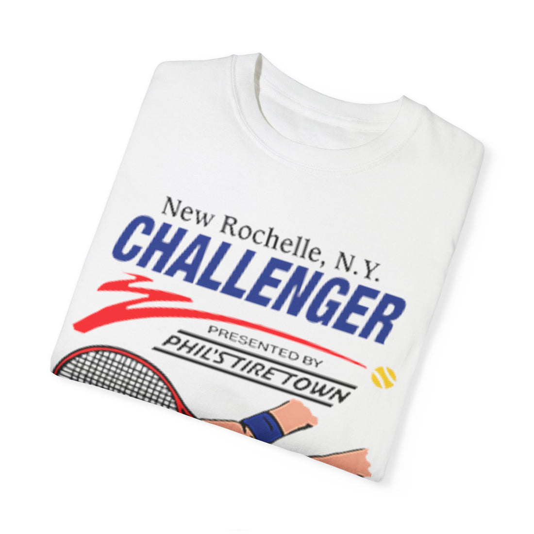 New Rochelle NY Challenger graphic t-shirt by Inkida, view 3