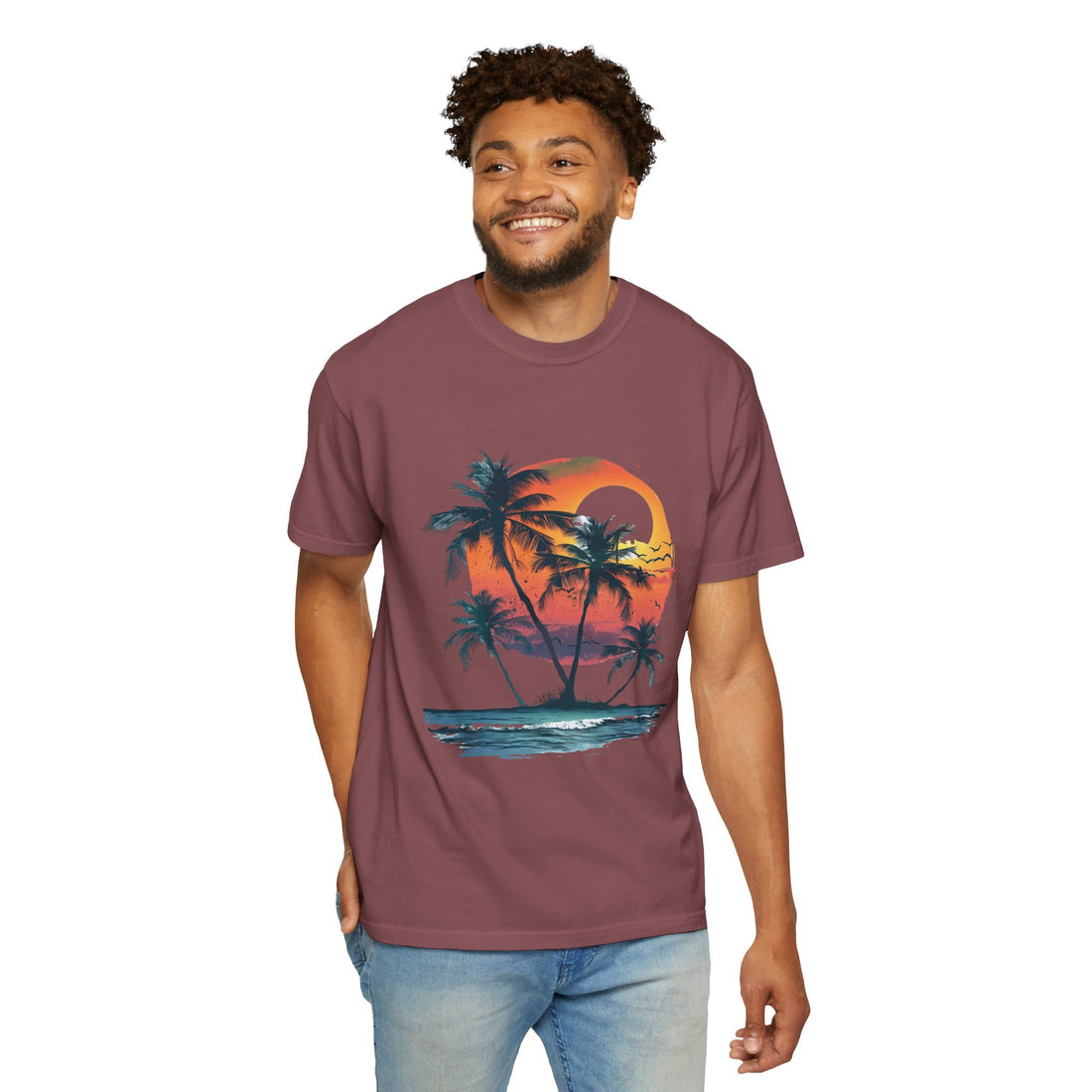 Summer Time - Sunshine Unisex Garment-Dyed T-shirt Love My Cat