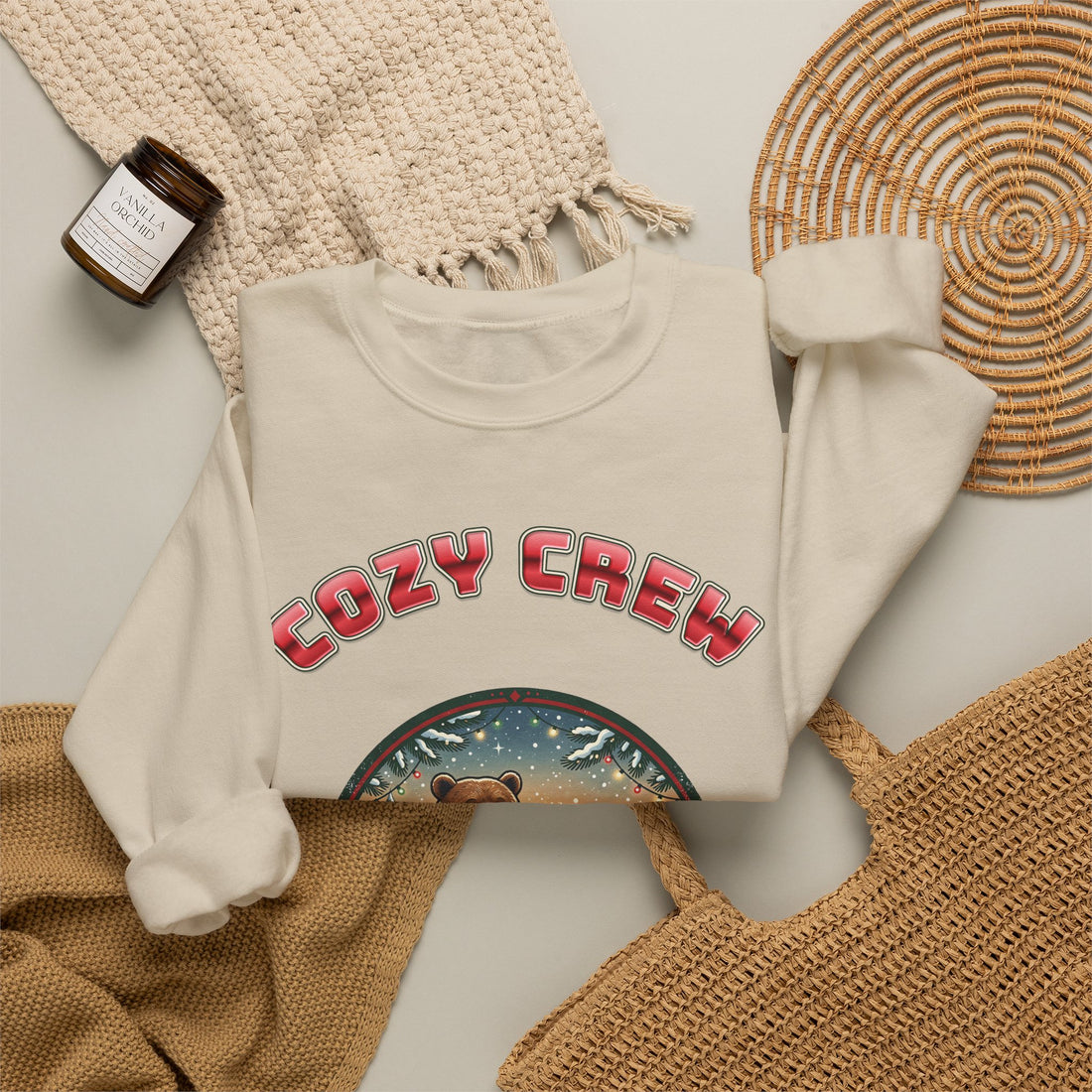 Head Elf in Charge 2026 family Christmas sweatshirt by Inkida, view 13