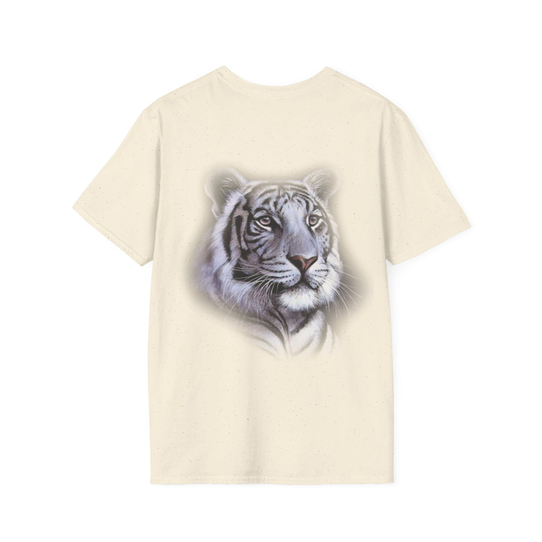 Hello Summer & Tiger in Back Unisex Softstyle T-Shirt