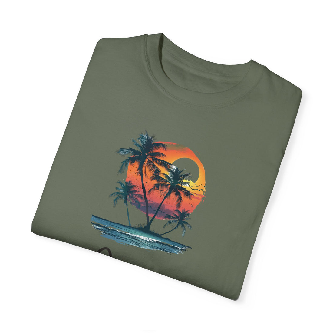 Hello Summer Sunset - Unisex Garment-Dyed T-shirt