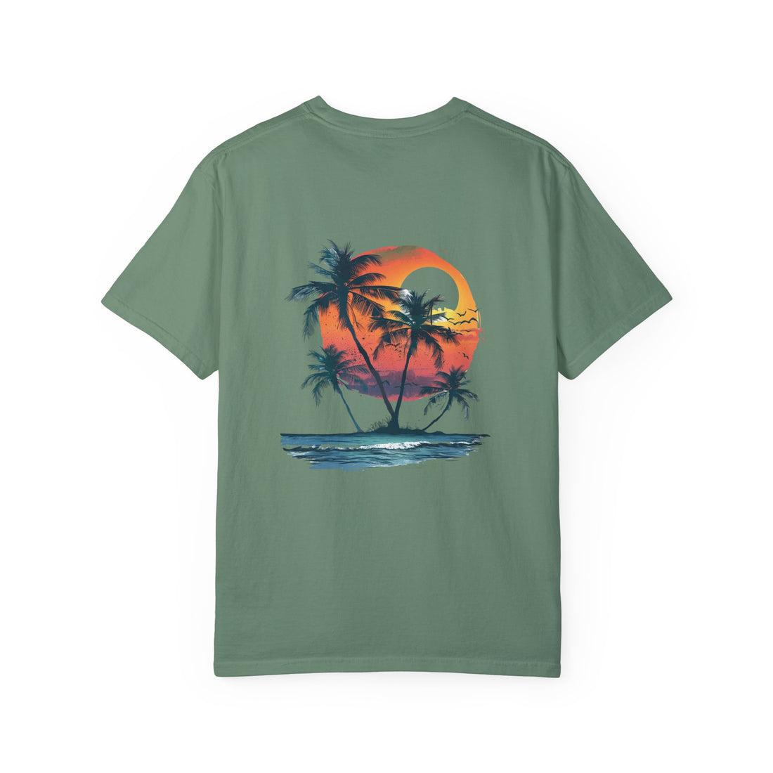 Hello Summer Sunset - Unisex Garment-Dyed T-shirt