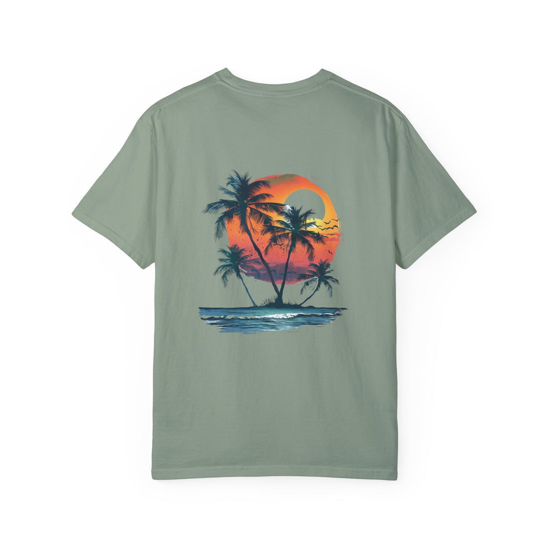 Hello Summer Sunset - Unisex Garment-Dyed T-shirt