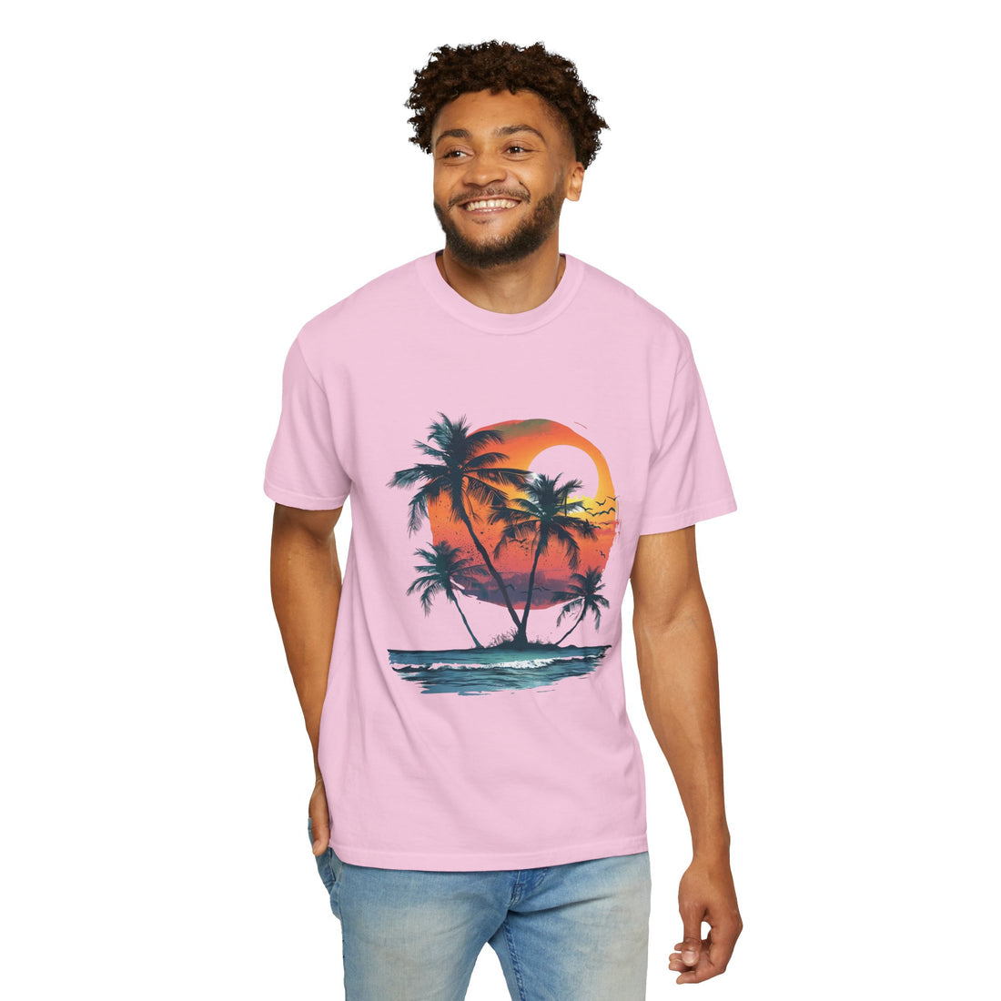 Summer Time - Sunshine Unisex Garment-Dyed T-shirt Love My Cat
