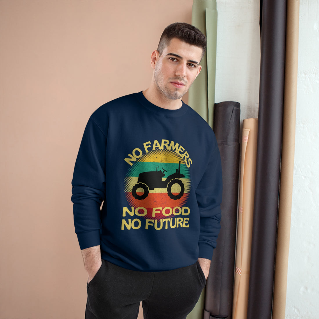No Farmers No Food Champion Sweatshirt