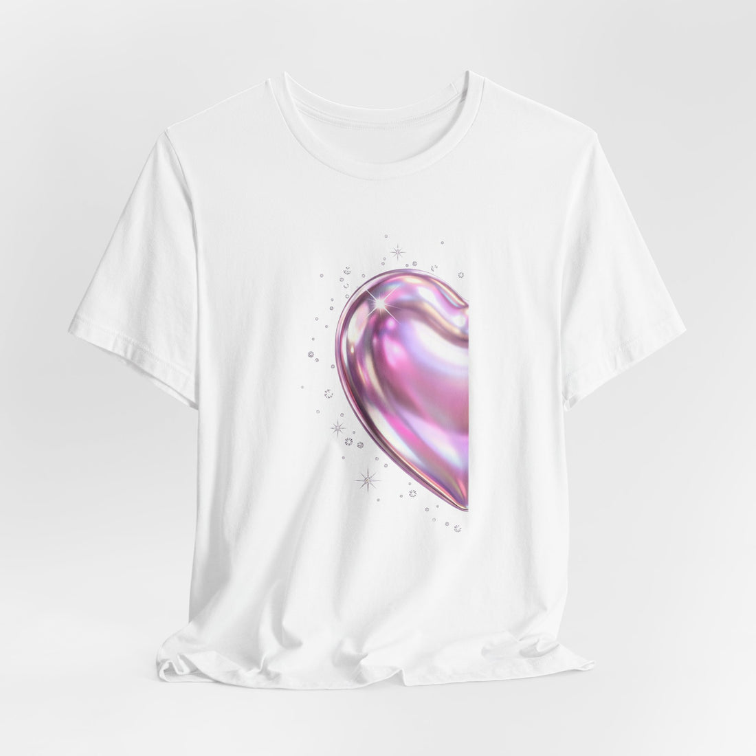 Split Heart matching couples t-shirt left half by Inkida, view 7