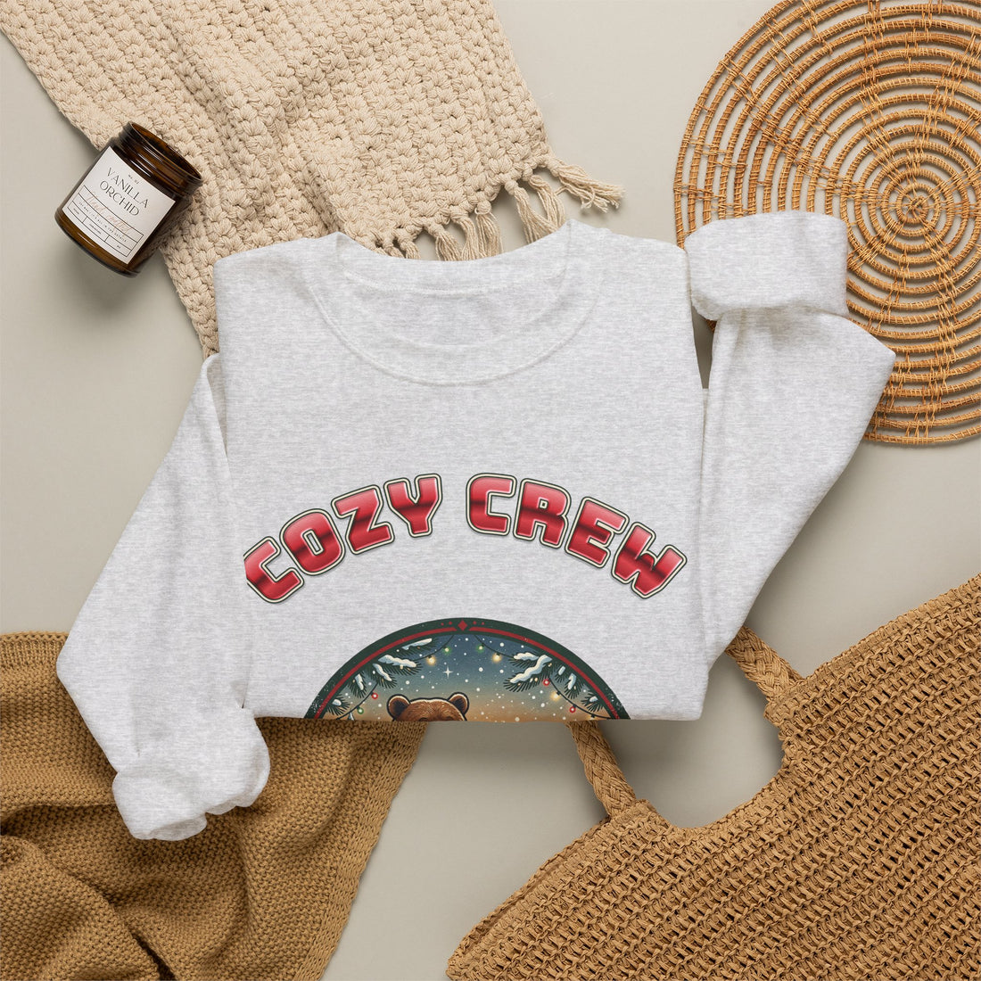 Head Elf in Charge 2026 family Christmas sweatshirt by Inkida, view 10
